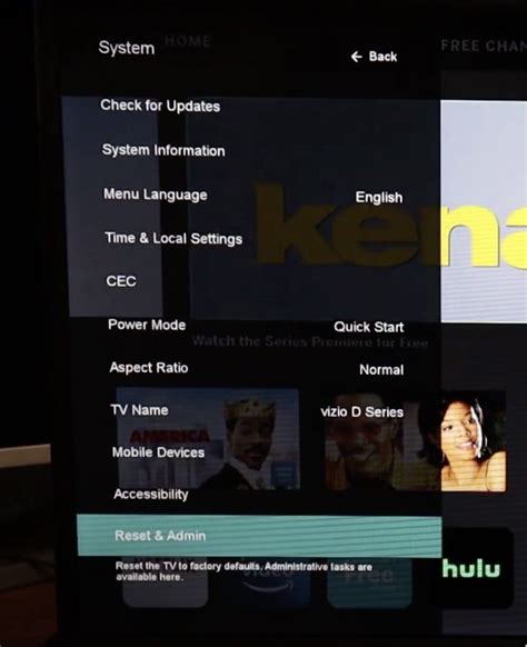 Reset Vizio Tv