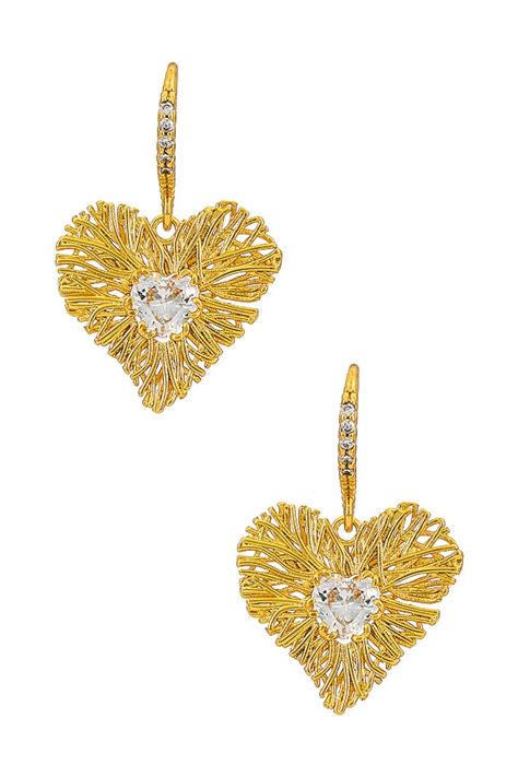 petit moments Rosa Earrings in Clear | REVOLVE