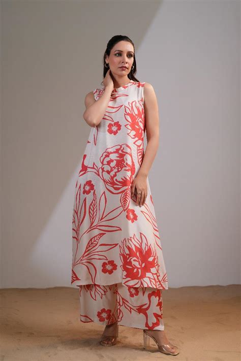Russian crepe sleeveless co ord set (extra sleeves available)– Aashvi ...