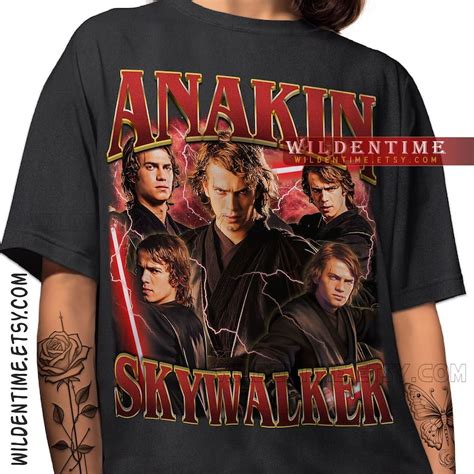 [BLACK] Anakin Skywalker Shirt, Anakin Skywalker Vintage 90' Shirt ...