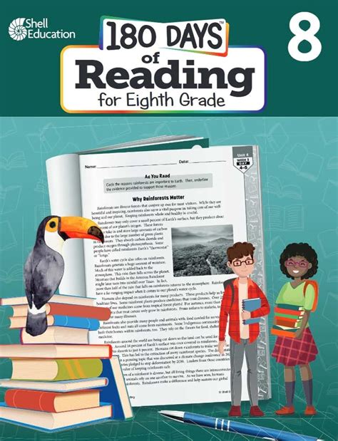 Amazon.com: 180 Days™: Reading for 8th Grade Practice Workbook for ...
