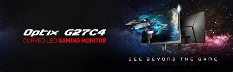 MSI Optix G27C4 cm 68.58 cm (27") LED Full HD 1920 x 1080 Pixels 1ms ...