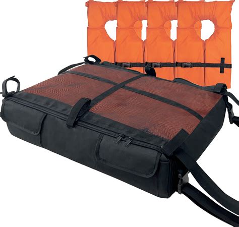 Lainin T-Top Boat Life Jacket Storage Bag With Elastic Rope, Portable 600D Oxford Fabric Life ...