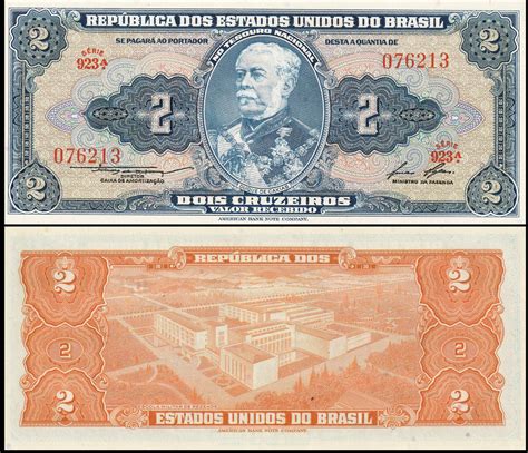 Brazil 2 Cruzeiros UNC Banknote – Banknotecoinstamp