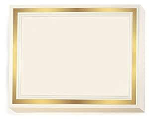 PaperDirect Pristine Specialty Certificates, 50 Sheets of 38lb Cream ...