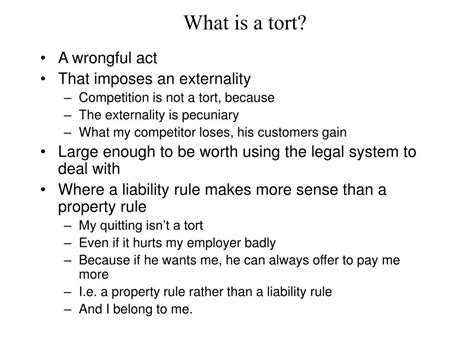 Image result for Example of a Tort