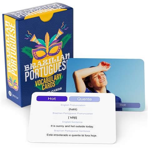 Snapklik.com : Portuguese Vocabulary Flash Cards - 75 Beginner Vocab