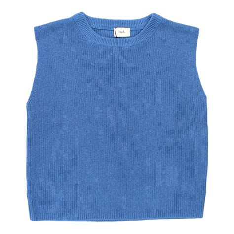 Hush Blue Raya Sleeveless Jumper | Shop from Crisis Online