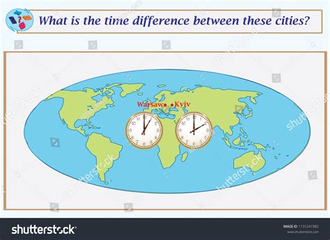 Logical Taskwhat Time Difference Between These: vector de stock (libre ...
