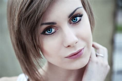 Beautiful Woman, Blue Eyes, Blonde, Portrait wallpaper | girls ...