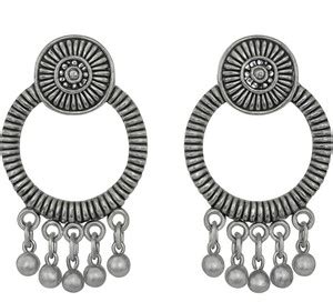 Flipkart.com - Buy JV CREATION Latest Designer Jhumki Silver Earrings ...