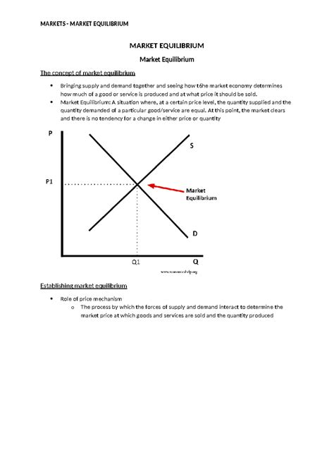 Market Equilibrium - MARKET EQUILIBRIUM Market Equilibrium The concept ...
