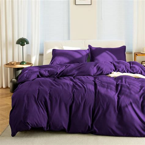 Amazon.com: KINMEROOM Purple Twin/Twin XL Duvet Cover Set, 2 Pieces, 1 ...