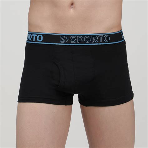 Ultimate Comfort: Sporto Men's Spandex Square Trunks Pack of 3