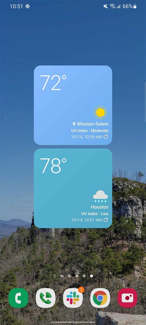 Android 12 Weather Widget 的图像结果