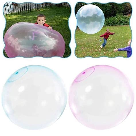 1/2/3 pcs Toy Bubble Ball with pump 27/47 inch Holiday Bouncy Ball ...