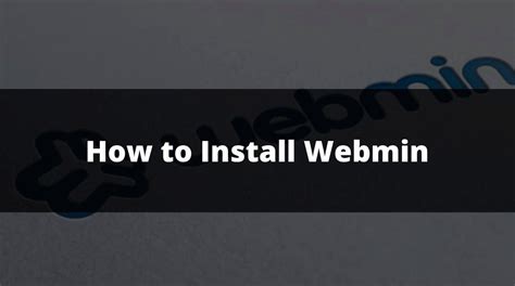 Image result for Webmin Installation