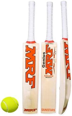 RMax Kashmir Willow Elite Leather Ball Cricket Bat with Bat Cover ...