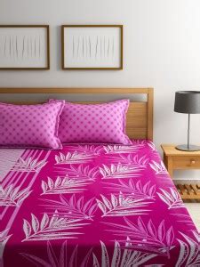 PORTICO NEW YORK 144 TC Cotton Queen Floral Flat Bedsheet - Buy PORTICO ...