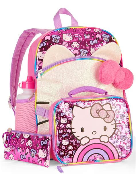 Hello Kitty 5-Piece Backpack Set With Lunch Bag – Walmart Inventory ...
