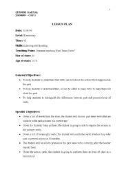 Teaching Simple Past Tense Lesson Plan 的图像结果