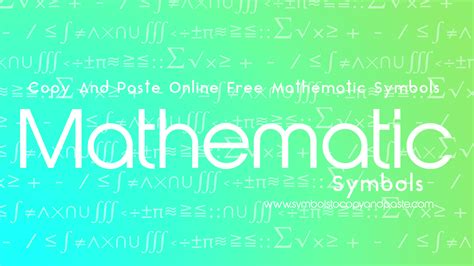 Math Symbols Copy and Paste 的图像结果