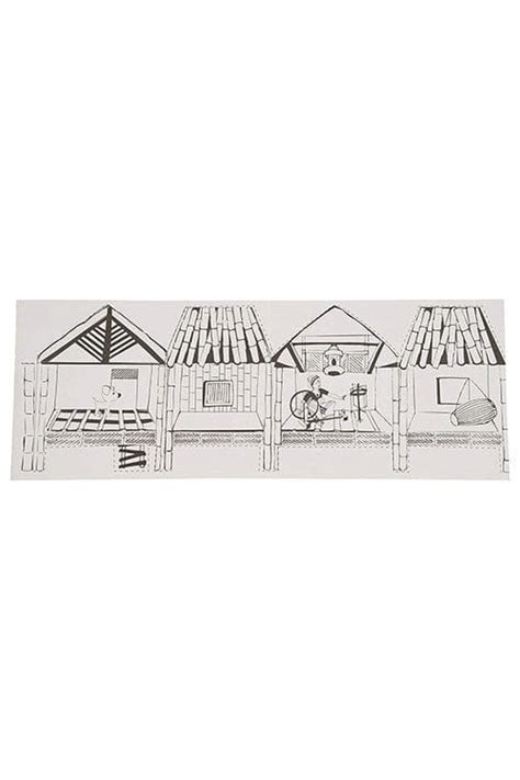 Colouring kit HUTS OF INDIA - Ikra Huts of Assam