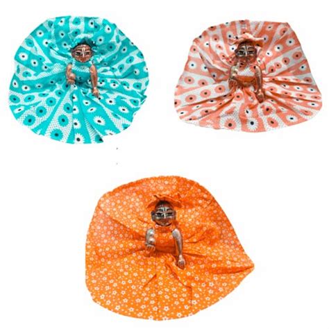 LADDU Gopal Cotton Dress (Pack of 3),Soft Cotton POSHAK for KANHA JI ...