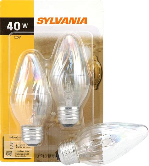 Sylvania Incandescent Décor Light Bulb, F15, 40W, Medium Base, 335 ...