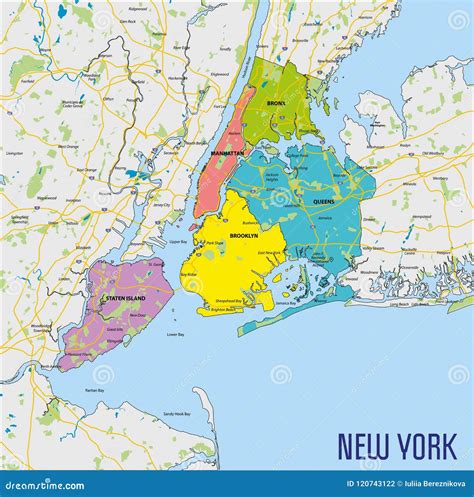 Nueva York, Nueva York En El Mapa 6.900+ Mapa De Nueva York Estados
