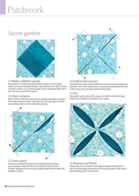 Image result for Cathedral Window Quilt Pattern Tutorial