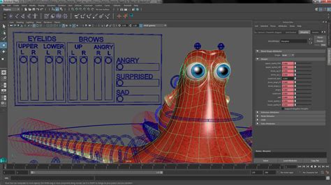 3D Octopus Cartoon Character Rigged for Maya | 3D Molier International