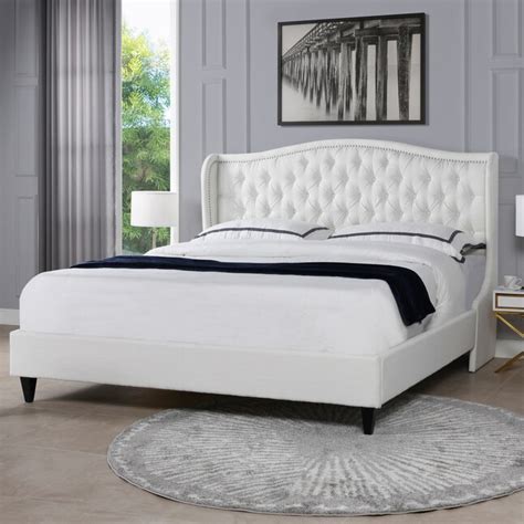 Jennifer Taylor Home Coverley Antique White Polyester King Wood ...