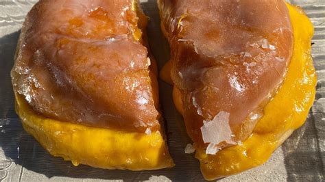Doughnut shop at Disney World selling grilled cheese made with doughnut ...