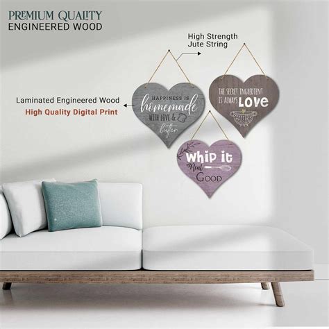 Kitchen Sign MDF Wood Wall Hanging for Kitchen and Restaurant Wall Dec ...
