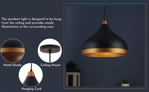 Buy ELIANTE by Jainsons Lights | Modern Black Metal Single Hanging ...