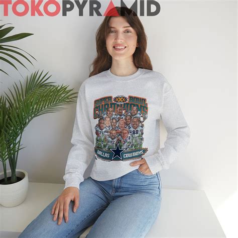 90s Vintage Dallas Cowboys Caricature 1996 Super Bowl XXX Champions ...