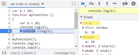 Image result for JavaScript Syntax Let Var