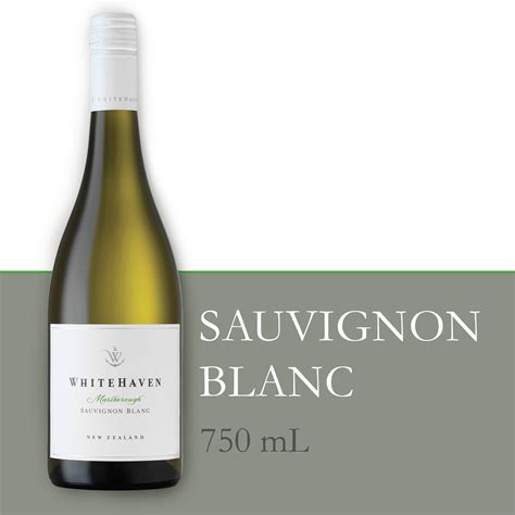 Whitehaven New Zealand Sauvignon Blanc White Wine, 750ml Glass Bottle ...
