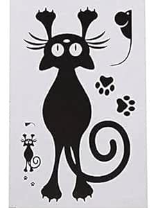 Indian Royals Black Hanging Cate Wall Sticker Self Adhesive for Wall ...