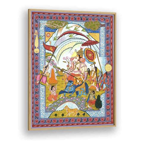 Shri Ganesha Indian Art Painting for Home Decor – Asianmonk