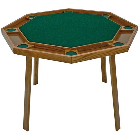 Buy Kestell Oak Octagon Folding Poker Table w/ Free Shipping - Just ...