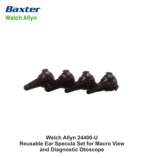 Welch Allyn 24400-U Reusable Ear Specula Set for Macro View and Diagnostic Otoscope – Medi-Care ...