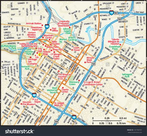 Map Of Downtown Houston Tx