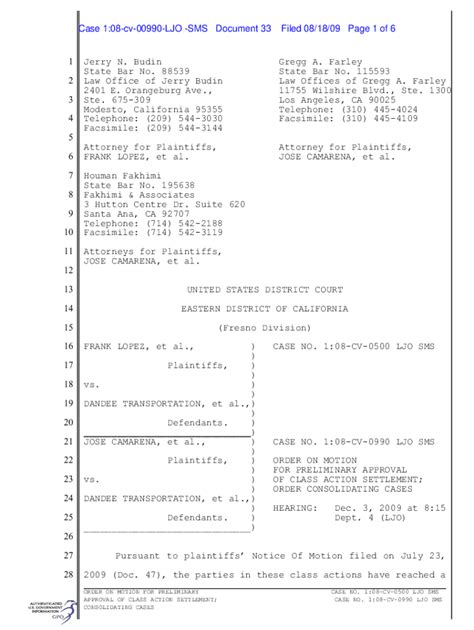 Fillable Online Jerry Budin State Bar No. 88539 Law Office of Jerry ...