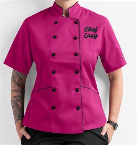 Modern Pink Chef Coat at Linda Lara blog