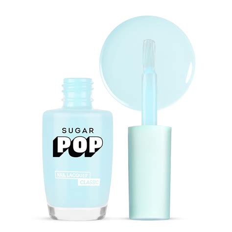 Buy SUGAR POP Nail Lacquer – 34 Winter Sky (Ice Blue) | Dries in 45 ...