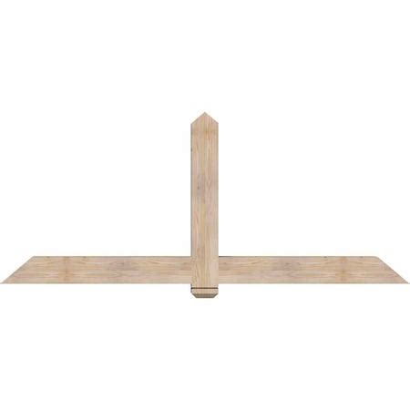 Ekena Millwork Eugene Smooth Timber Gable Bracket, Douglas Fir, 84"W x ...