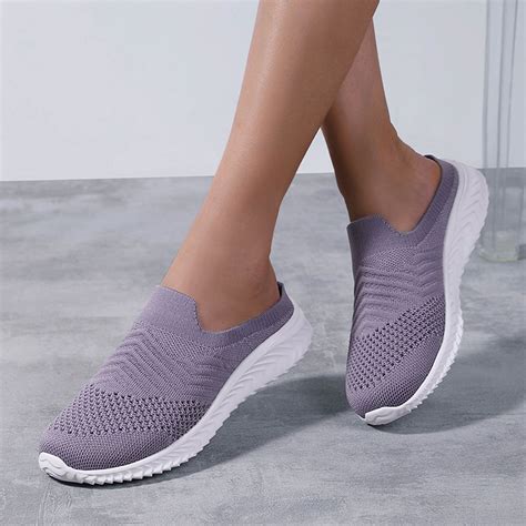 Women'S Sneakers Women’s Mesh Slip On, Slip Resistant Shoes for Women ...