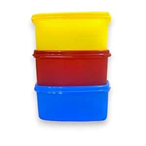Buy SUPER 99 Multi-Purpose Square Jars Containers Set | Air tight Lid ...